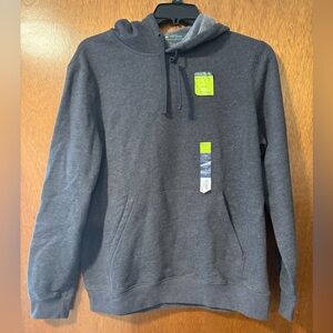 New Tek Gear Ultra soft Fleece Men’s Size Medium Gray Charcoal Hoodie Cotton